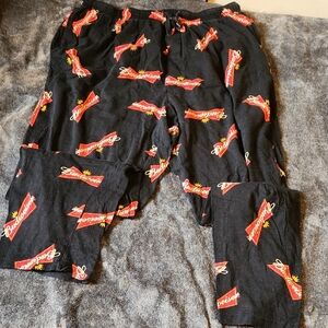 Budweiser Red and Black Logo Pants